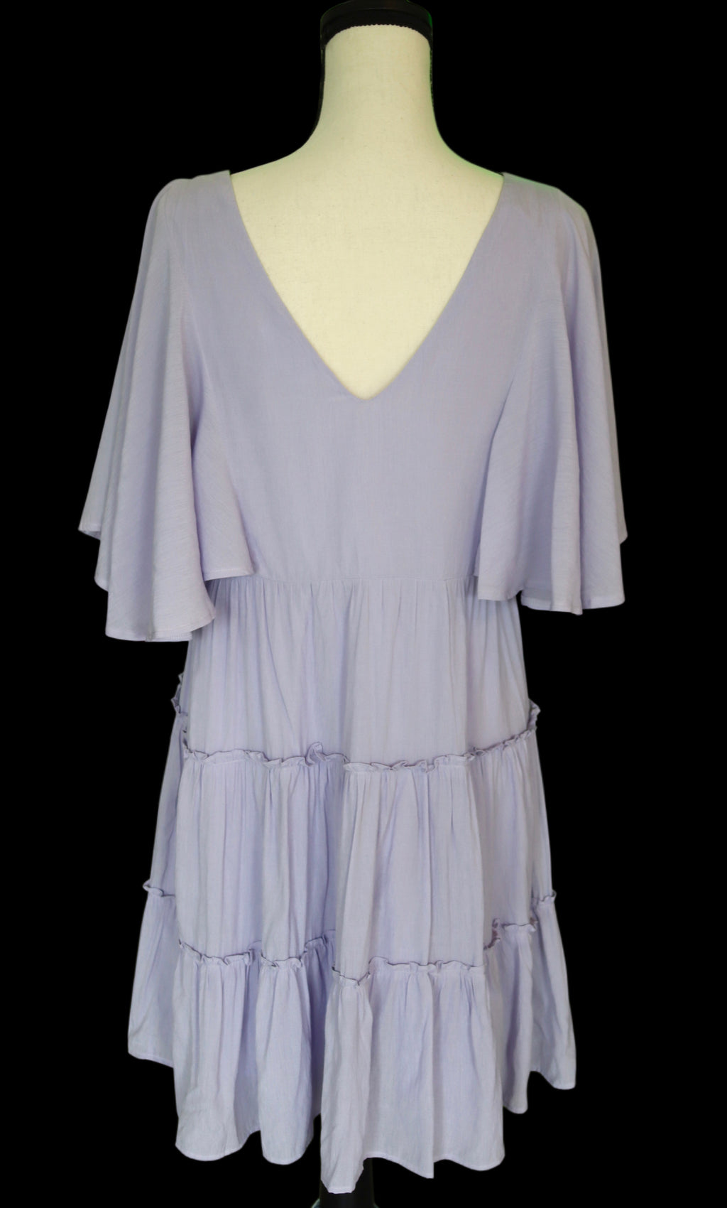 Lilac V Neck Dress