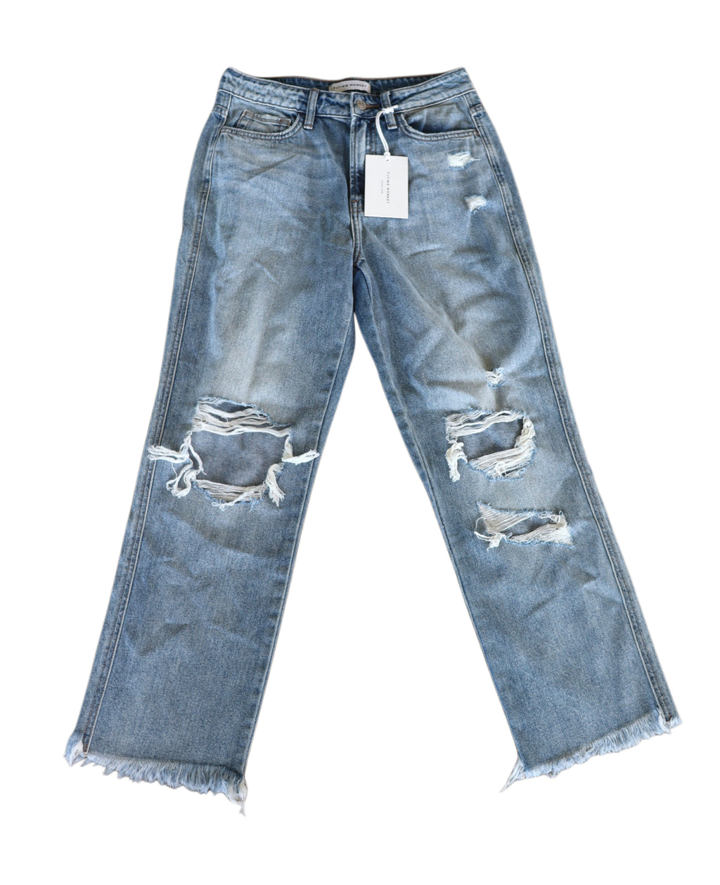Flying Monkey High Rise Vintage Straight Leg Jeans