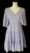 Lilac V Neck Dress