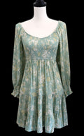 Ruffle Sleeve Floral Dress